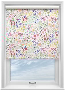 Wee Blue Bell Secret Garden, Rose - Twist&Fit Roller Blind